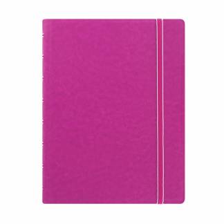 Filofax Notesbog A5 Linjeret Fuchsia Dobbeltspiral.Flytbar indeksfaner en med lomme.Flytbar sidemarkør / linial. Kompatibel med alle A5- og A4 Filofax notesbøger.Multifunktionelle refiler og andet tilbehør kan tilkøbes.