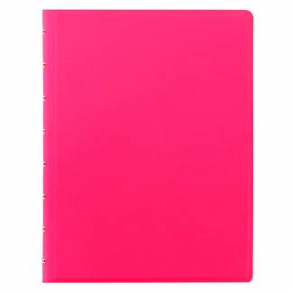 Filofax Notesbog Saffiano A5 Linjeret Lyserød Dobbeltspiral.Flytbar indeksfaner en med lomme.Flytbar sidemarkør / linial. Kompatibel med alle A5- og A4 Filofax notesbøger.Multifunktionelle refiler og andet tilbehør kan tilkøbes.