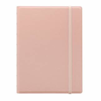Filofax Notesbog Classic Pastels A5 Linjeret Peach Dobbeltspiral.Flytbar indeksfaner en med lomme.Flytbar sidemarkør / linial. Kompatibel med alle A5- og A4 Filofax notesbøger.Multifunktionelle refiler og andet tilbehør kan tilkøbes.