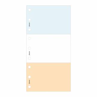 Filofax Personlig Notesblok 35 stk Filofax notesbog med blade i tre farver. Antal: 35 ark af hver farve. Passer til lomme-, personlig- og A5 Filofax-systemkalendere.