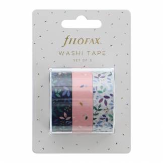 Filofax Washi Tape Sæt Garden Pynt og hav det sjovt med dette sæt med tre washi-tape fra Filofax Garden Collection i smukke blå, grønne og lyserøde farver.