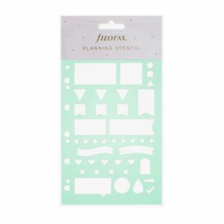 Filofax Stencil til Planlægning Med alsidige former hjælper denne planlægningsstencil dig med at designe nemt. Perfekt til planlægning, bujo og meget mere!