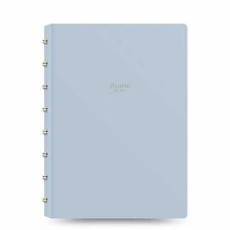 Filofax Refill til Notesbog A5 Ulinieret/Prikket Lyseblå Fjern, udskift og genopfyld. Premium A5-notesbog med ulinjerede sider kan bruges alene eller indsættes i en Filofax Folio.