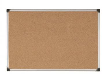 Opslagstavle Kork Aluminiumramme 120x90cm Opslagstavle af højeste kvalitet med selvhelbredende kork og aluminiumskant. Leveres komplet med vægmonteringssæt. Størrelse - 1200 x 900 mm.