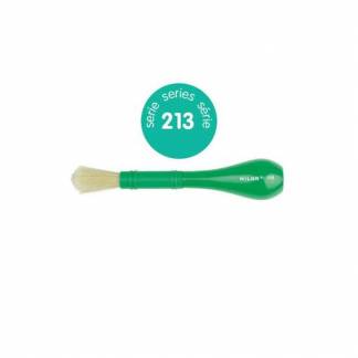 MILAN Pensel 213 Barn Rund grøn pensel med kort ergonomisk plastikskaft fra MILAN som er designet til børn fra 3 år.
