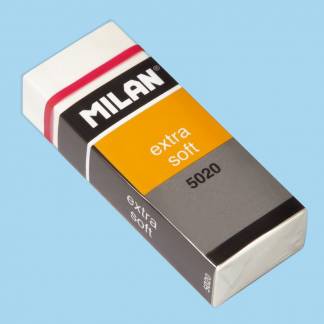 MILAN Viskelæder 5020 Ekstra Blødt 20 stk Velegnet til at slette bløde blyantstrøg og efterlader ikke smuler (dust free).