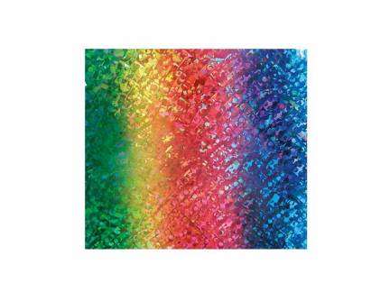Folie 40 x 100 cm Selvklæbende Holografisk Multicolor Selvklæbende hobbyfolie med en fantastisk holografisk glitter- og glimmereffekt.