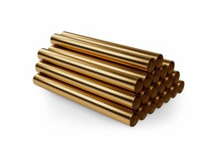 Aluminiumsfolie Dobbeltsidet med Stjernemotiv 50x78cm Guld 20 Stk Dobbeltsidet aluminiumsfolie med stjernemotiv er perfekt til mange forskellige hobbyaktiviteter.