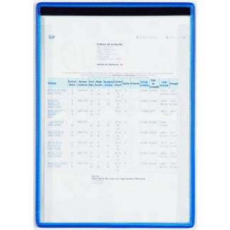 Magnetisk Dokumentholder A4 Blå Magnetisk dokumentholder med integreret penneholder.