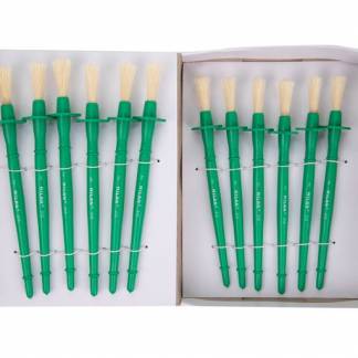 MILAN Pensel 212 Størrelse 2 Rund pensel med kort grønt plastikskaft fra MILAN. Velegnet til akryl, lim, lak og plakatmaling.