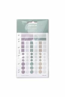 Filofax Klistermærker Norfolk Norfolk klistermærker indeholder seks klistermærkeark med to designs med en mat finish.