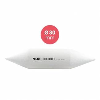 MILAN Tegnestub 30mm 3stk MILAN Ø 30 mm tegnestub til aftørring, udtoning, blanding og korrektion af trækul og pastelkridt. Sælges i en pakke med 3 stk.