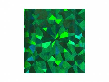 Folie 40 x 100 cm Selvklæbende Holografisk Grøn Selvklæbende hobbyfolie med en fantastisk holografisk glitter- og glimmereffekt.