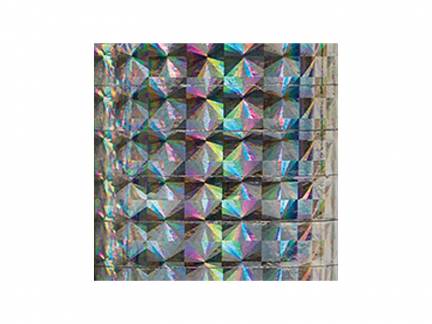 Folie 40 x 100 cm Selvklæbende Holografisk Sølv