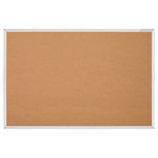 Opslagstavle Kork 180x120cm Aluram Denne opslagstavle i kork måler 1800 x 900 mm og er perfekt til brug på kontoret eller derhjemme.