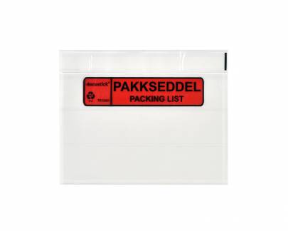 F&oslash;lgeseddellomme C6 Med Tryk 1000st DK/EN F&oslash;lgeseddellomme Standard C6 med tryk p&aring; dansk og engelsk (PE). Milj&oslash;m&aelig;rkning. M&aring;l 165x122mm.