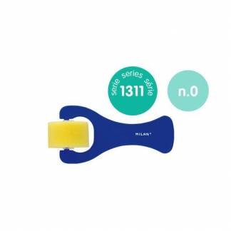 MILAN Svamperulle Diameter 25mm Glat svamperulle med kort blåt plastikhåndtag fra MILAN. Velegnet til akvarel, vandbaserede teknikker og plakatmaling.