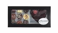 9 stk. Luksus chokolade og 1 stk. marcipanhjerte, 135 g.