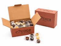 Restaurant pakke, Flowpakket fyldte luksus chokolader, ass, 900 g