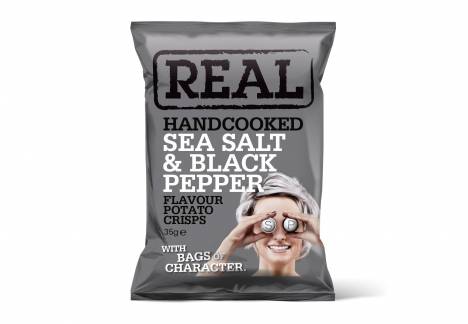 Real Chips - 35 gr. Sea Salt & Black Pepper