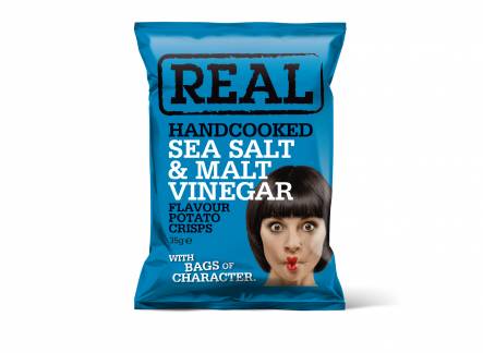 Real Chips - 35 gr. Sea Salt & Malt Vinegar