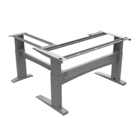 Hæve-/sænkestel | Bredde 156 cm | Sølv