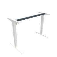 Hæve-/sænkestel | Bredde 129 cm | Hvid