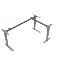 Hæve-/sænkestel | Bredde 172 cm | Sølv