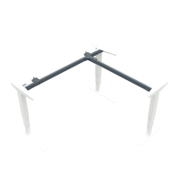 Hæve-/sænkestel | Bredde 142 cm | Hvid