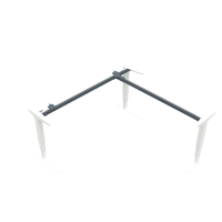 Hæve-/sænkestel | Bredde 172 cm | Hvid