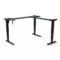 Hæve-/sænkestel | Bredde 142 cm | Sort 