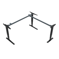 Hæve-/sænkestel | Bredde 172 cm | Sort 