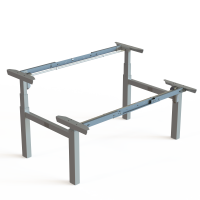 Hæve-/sænkestel | Bredde 172 cm | Sølv