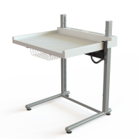 Ergonomisk fritstående puslebord med hæve/sænke