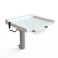 Ergonomisk vægmonteret søjle puslebord med hæve/sænke