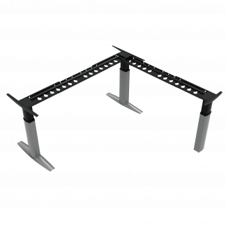 Hæve-/sænkestel | Bredde 190 cm | Sølv