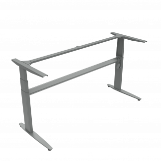 Hæve-/sænkestel | Bredde 172 cm | Sølv