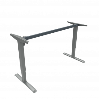 Hæve-/sænkestel | Bredde 152 cm | Sølv