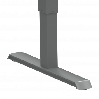 Hæve-/sænkebord | 80x80 cm | Hvid med sølv stel