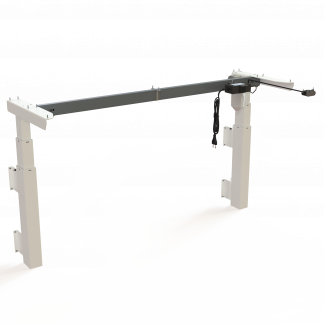 Hæve-/sænkestel | Bredde 129 cm | Hvid