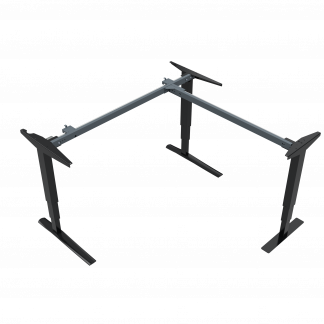 Hæve-/sænkestel | Bredde 152 cm | Sort 