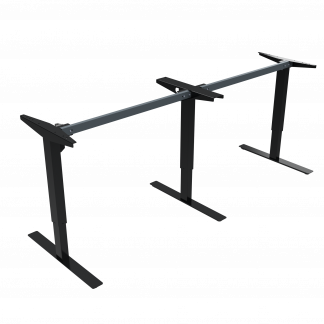 Hæve-/sænkestel | Bredde 222 cm | Sort 