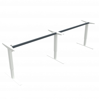 Hæve-/sænkestel | Bredde 302 cm | Hvid
