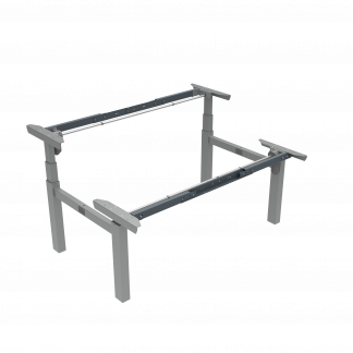 Hæve-/sænkestel | Bredde 152 cm | Sølv