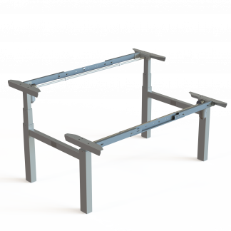 Hæve-/sænkestel | Bredde 172 cm | Sølv