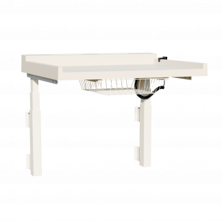 Ergonomisk vægmonteret puslebord