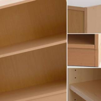 Basisreol med 2 hylder, bøgefiner