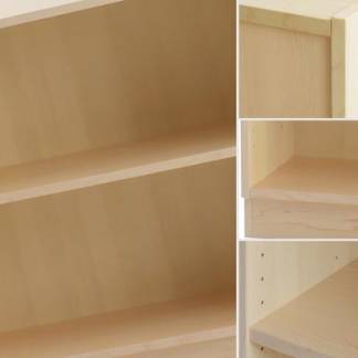 Basisreol med 2 hylder, ahornfiner