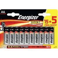 Energizer MAX AA/E91 (15+5 pack)