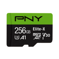 PNY Elite-X Micro SDXC 4K 256GB Class 10 w/adapter